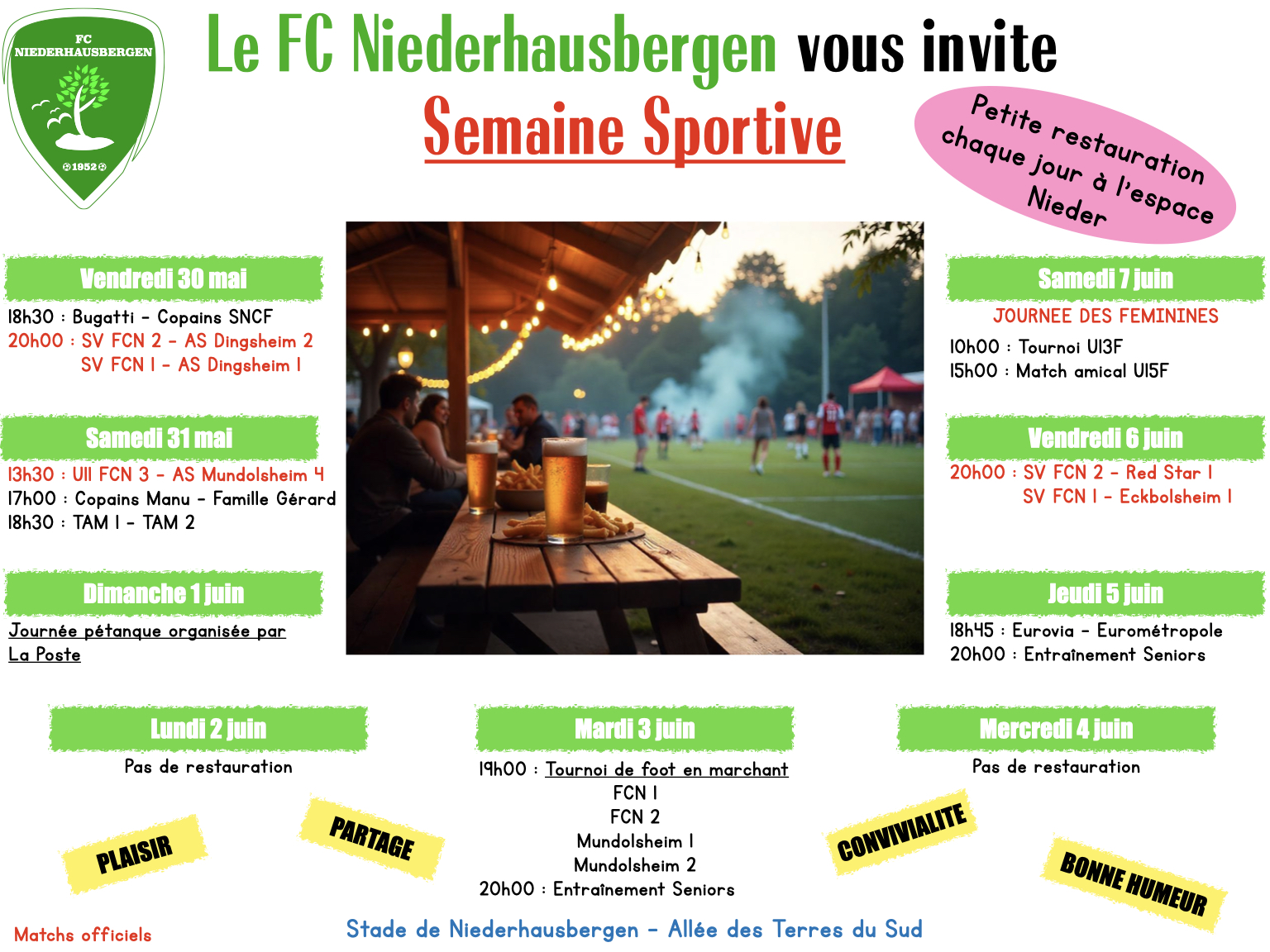 semaine sportive FCN