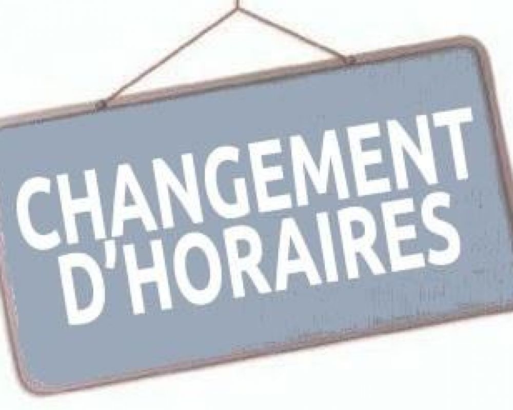 Horaires d'ouverture de la Mairie