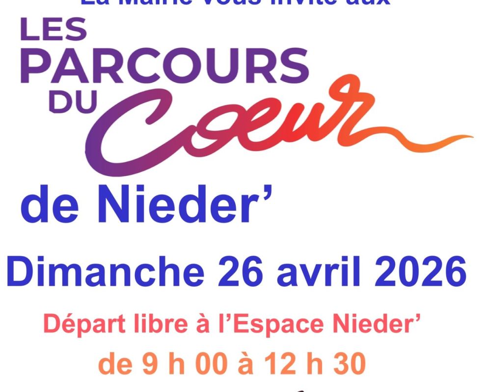 Parcours du c&oelig;ur 26 avril