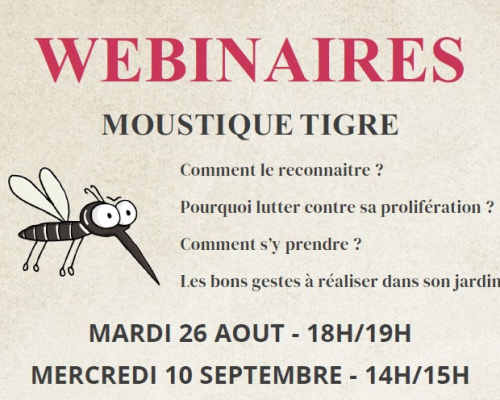 Webinaires lutte contre le moustique tigre